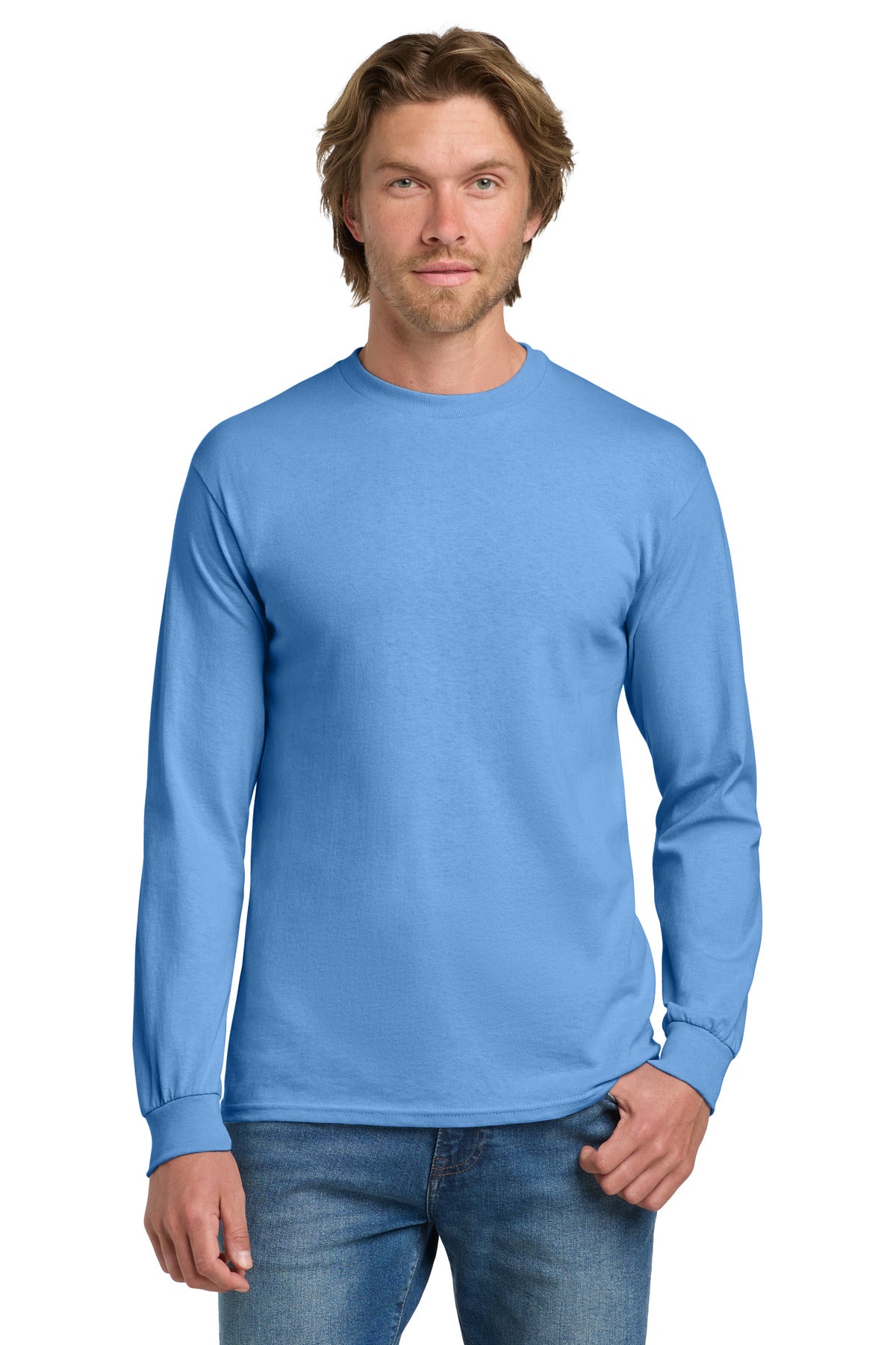 Gildan - Heavy Cotton 100% Cotton Long Sleeve T-Shirt.  5400
