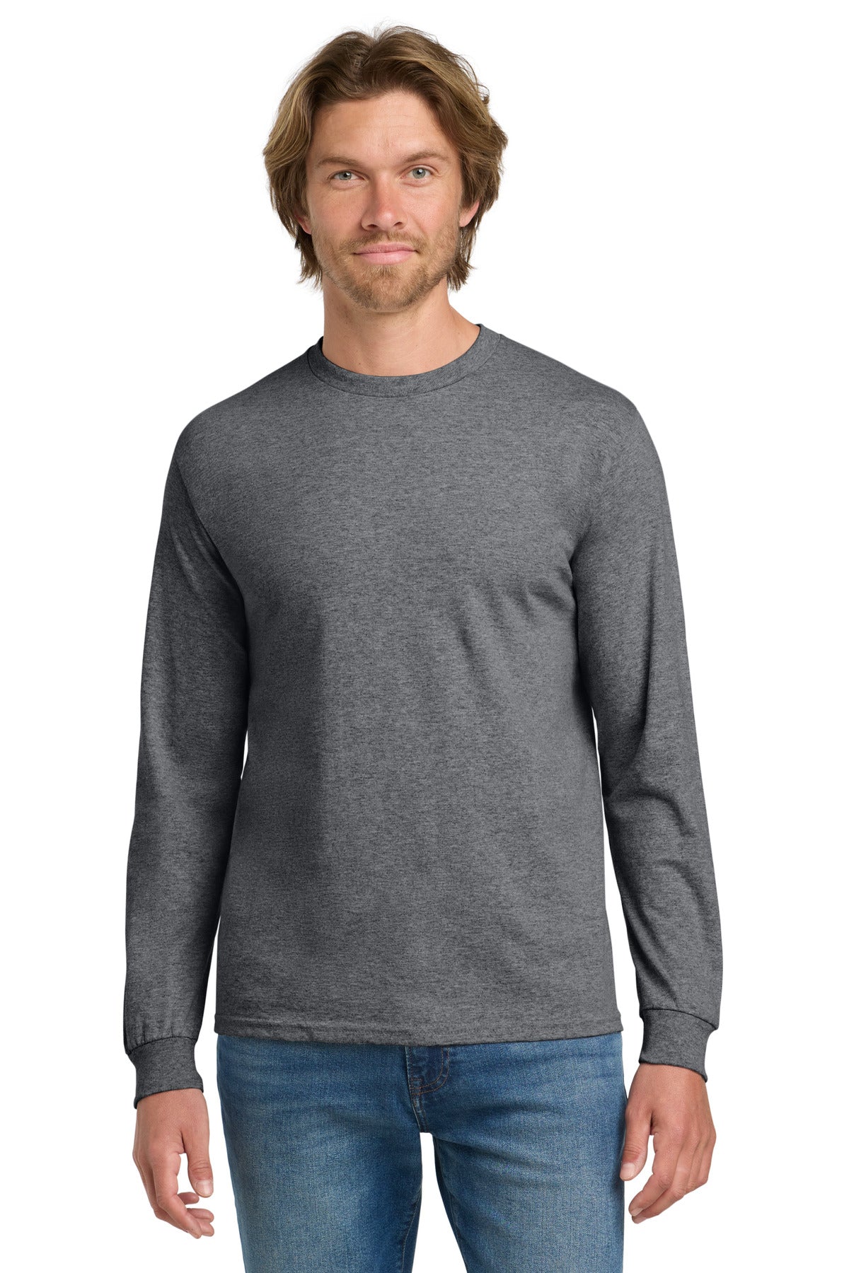 Gildan - Heavy Cotton 100% Cotton Long Sleeve T-Shirt.  5400