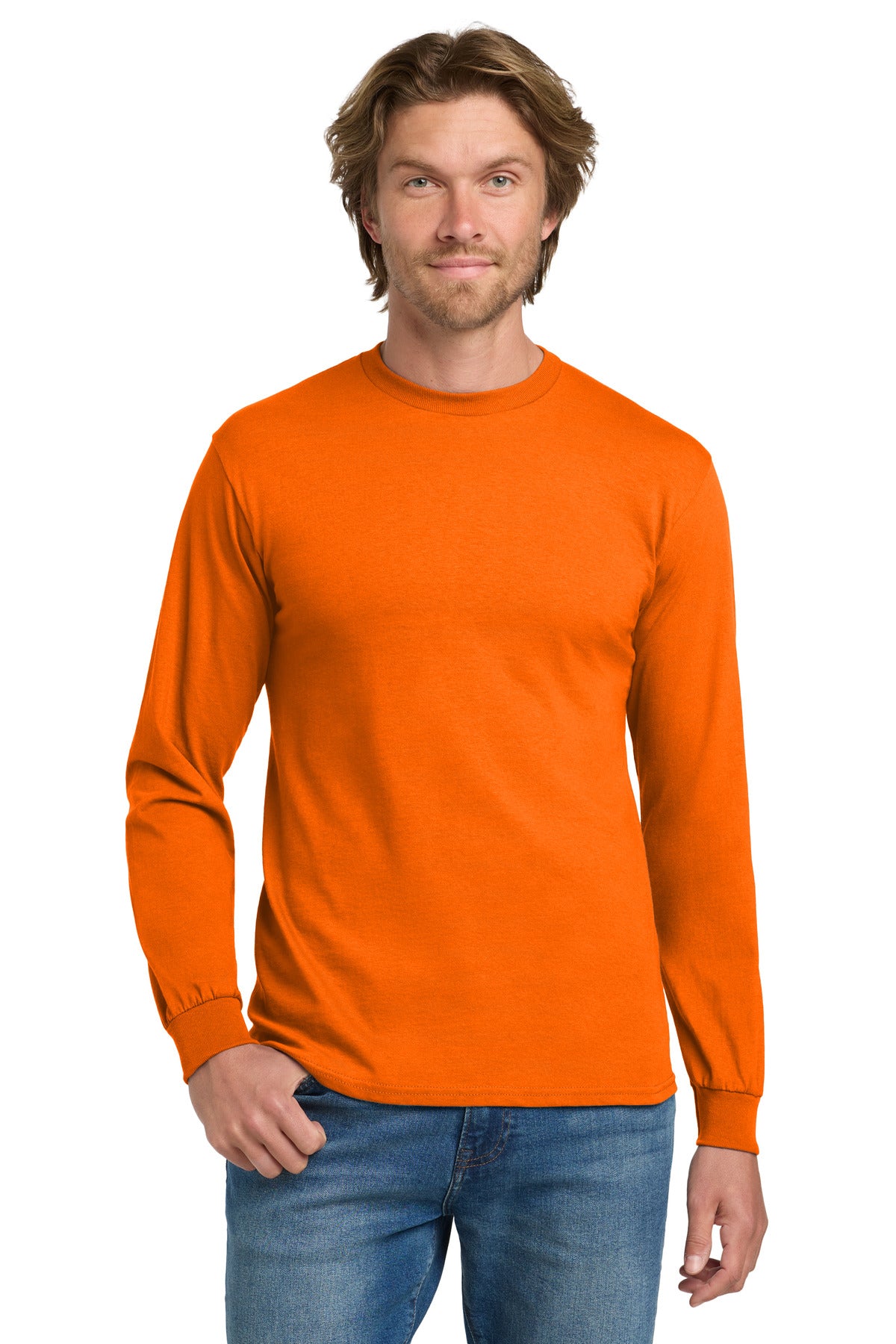 Gildan - Heavy Cotton 100% Cotton Long Sleeve T-Shirt.  5400