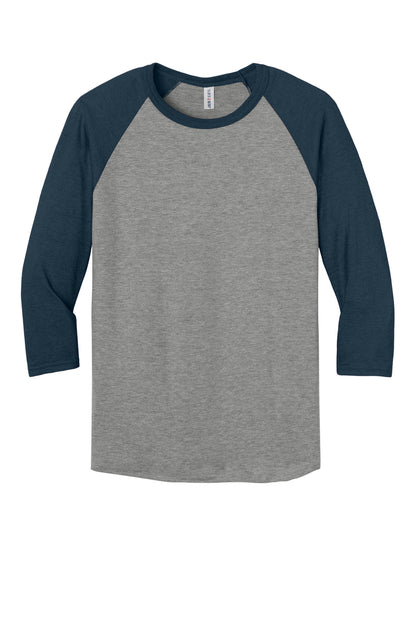 Jerzees Unisex Premium Blend Combed Ring Spun 3/4-Sleeve Raglan 560R