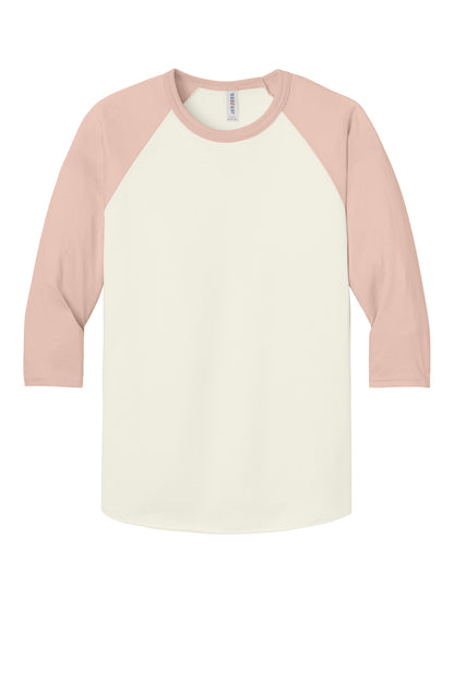 Jerzees Unisex Premium Blend Combed Ring Spun 3/4-Sleeve Raglan 560R