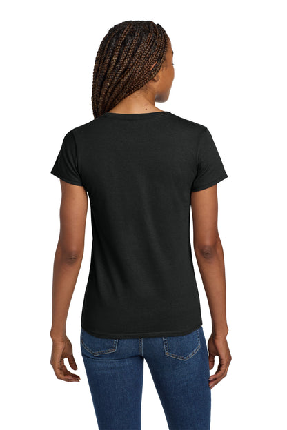Gildan Women's Heavy Cotton 100% Cotton V-Neck T-Shirt. 5V00L