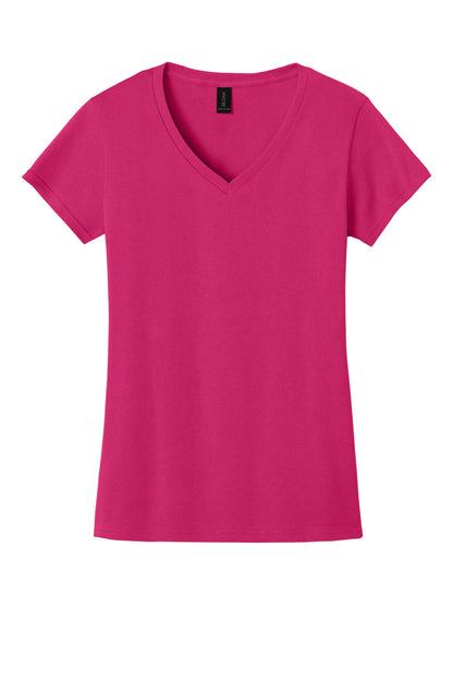 Gildan Women's Heavy Cotton 100% Cotton V-Neck T-Shirt. 5V00L