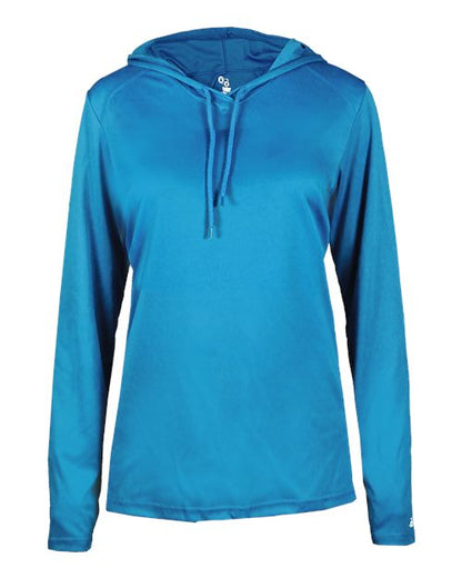 Badger Women's B-Core Hooded Long Sleeve T-Shirt 4165