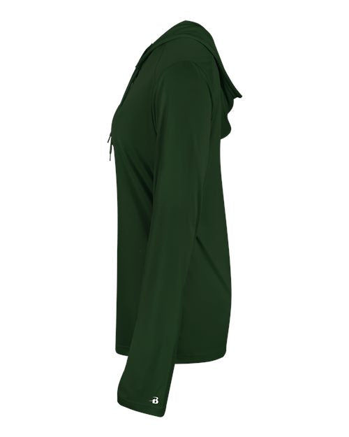 Badger Women's B-Core Long Sleeve Hooded T-Shirt 4165