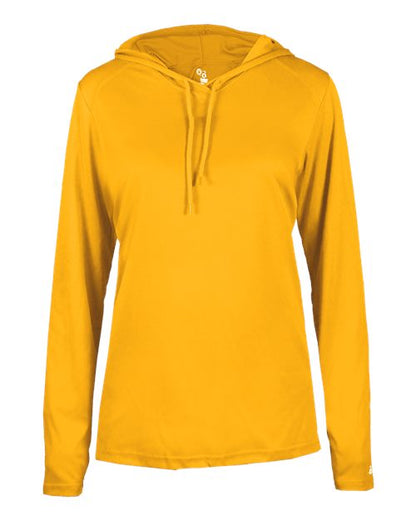 Badger Women's B-Core Long Sleeve Hooded T-Shirt 4165