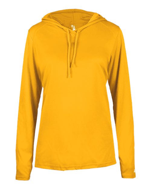 Badger Women's B-Core Hooded Long Sleeve T-Shirt 4165