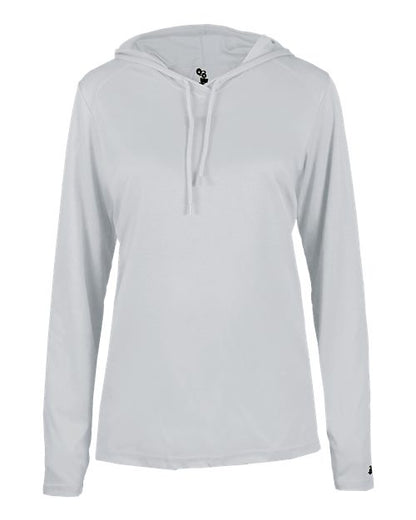 Badger Women's B-Core Long Sleeve Hooded T-Shirt 4165