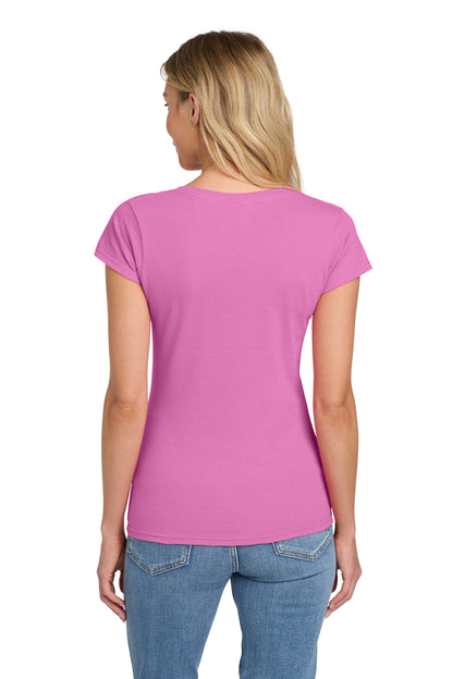 Gildan Softstyle Women's Fit V-Neck T-Shirt. 64V00L
