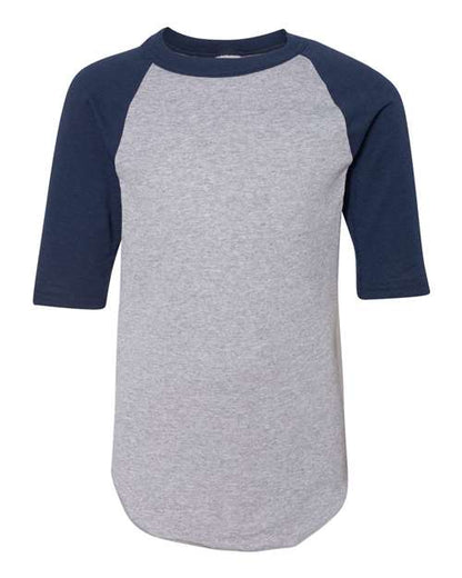 Augusta Sportswear Youth Three-Quarter Sleeve Baseball Jersey 4421