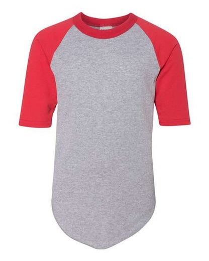 Augusta Sportswear Youth Three-Quarter Sleeve Baseball Jersey 4421
