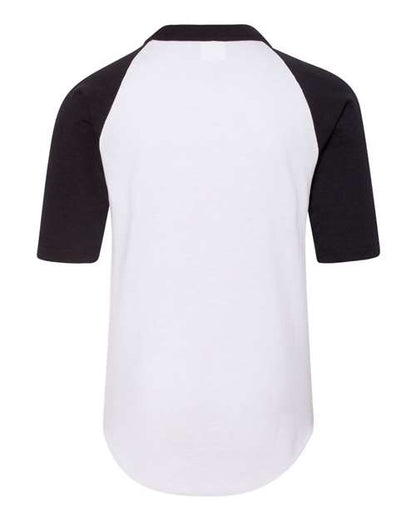 Augusta Sportswear Youth Three-Quarter Sleeve Baseball Jersey 4421
