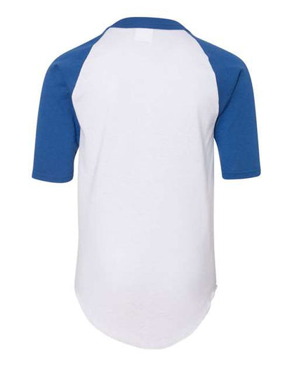 Augusta Sportswear Youth Three-Quarter Sleeve Baseball Jersey 4421