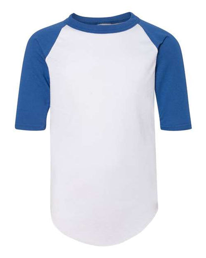 Augusta Sportswear Youth Three-Quarter Sleeve Baseball Jersey 4421