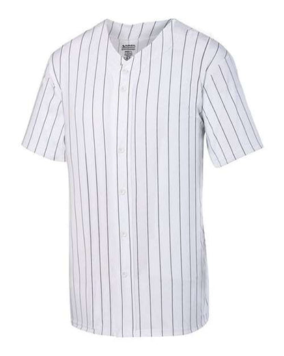 Augusta Sportswear Unisex Pinstripe Full Button Baseball Jersey 1685