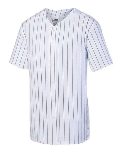 Augusta Sportswear Unisex Pinstripe Full Button Baseball Jersey 1685