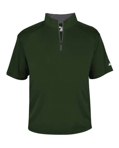 Badger Men's B-Core Short Sleeve Quarter-Zip 4199