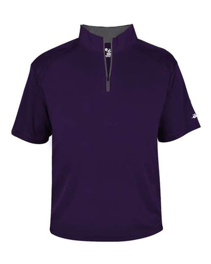 Badger Men's B-Core Short Sleeve Quarter-Zip 4199