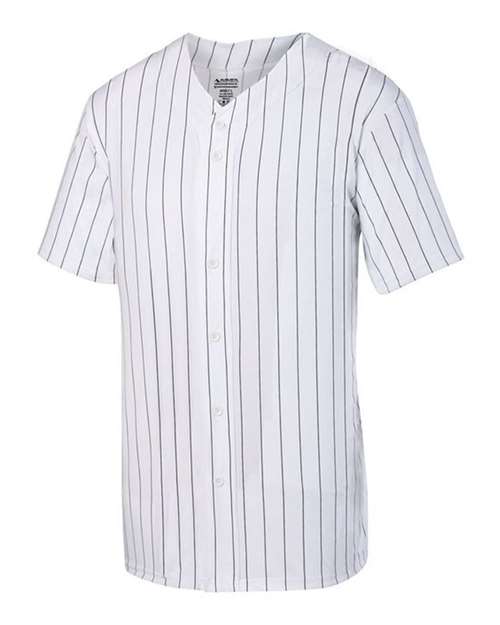 Augusta Sportswear Youth Pinstripe Full Button Baseball Jersey 1686