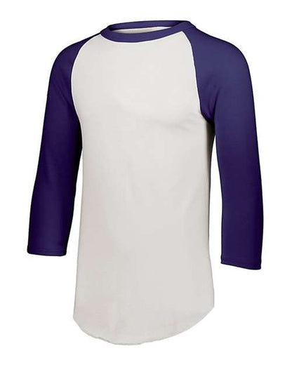 Augusta Sportswear Youth Three-Quarter Sleeve Baseball Jersey 4421