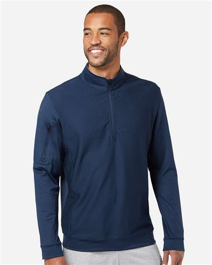 Adidas Men's Textured Quarter-Zip Pullover A295