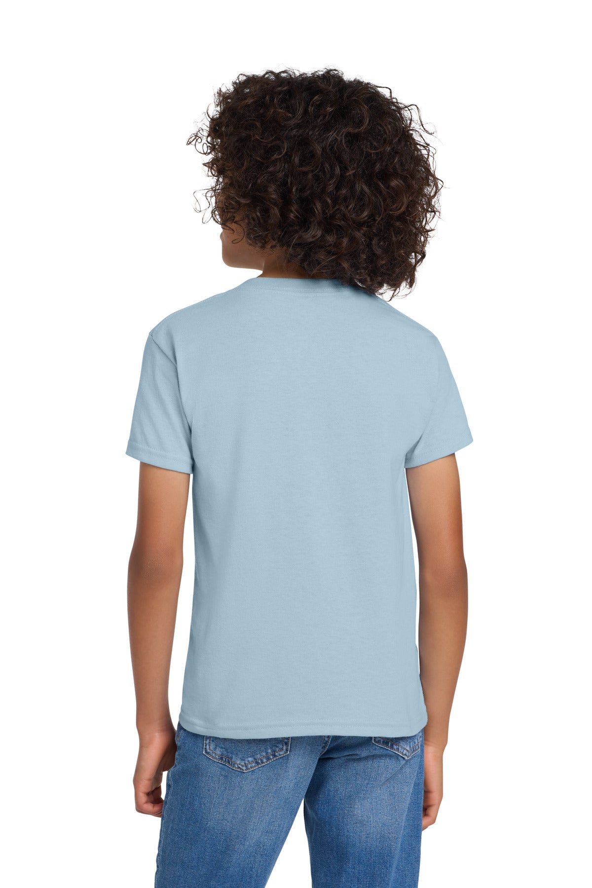 Gildan Youth DryBlend 50 Cotton/50 Poly T-Shirt.  8000B