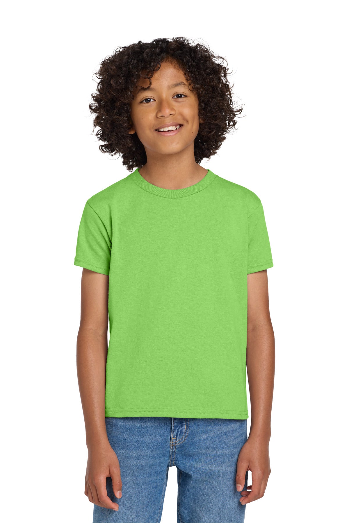 Gildan Youth DryBlend 50 Cotton/50 Poly T-Shirt.  8000B