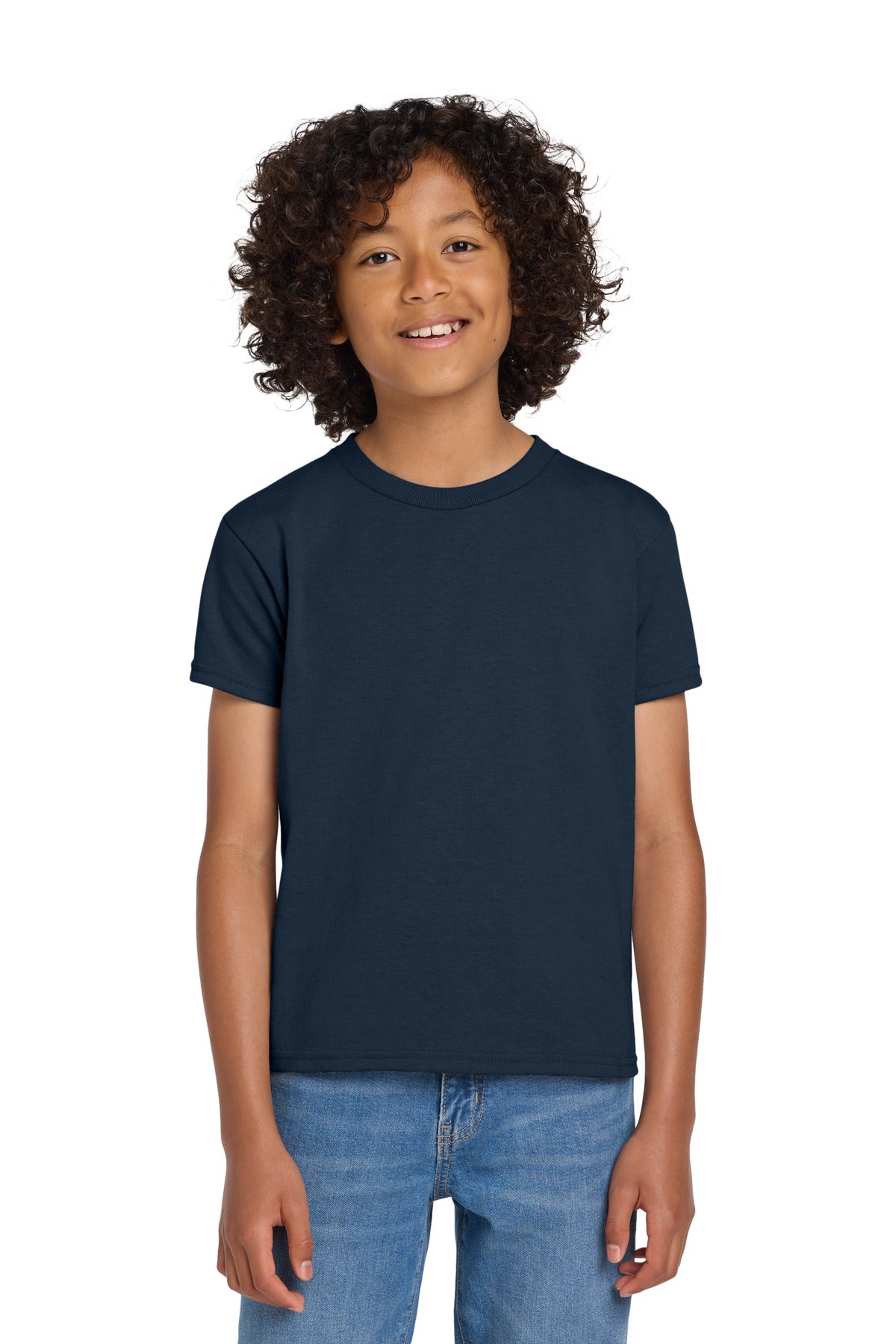 Gildan Youth DryBlend 50 Cotton/50 Poly T-Shirt.  8000B