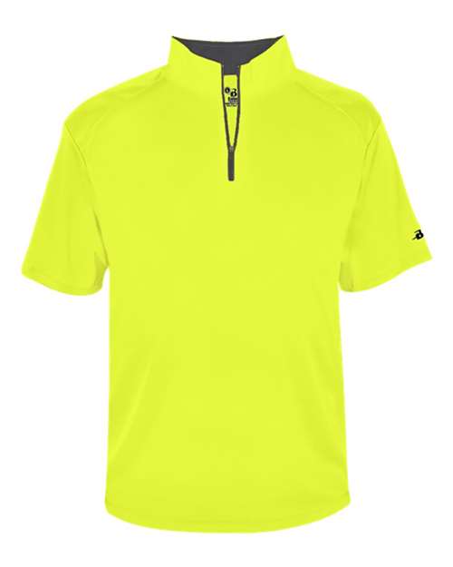 Badger Men's B-Core Short Sleeve Quarter-Zip 4199