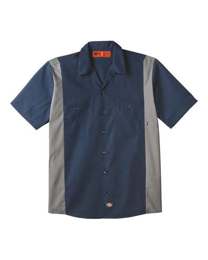 Dickies Men's Industrial Colorblocked Short Sleeve Shirt LS524
