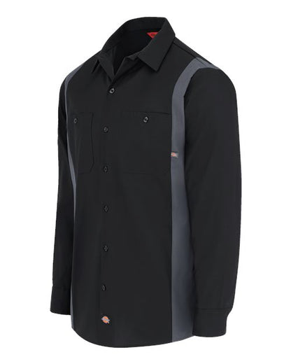 Dickies Men's Tall Industrial Colorblocked Long Sleeve Shirt 5524T