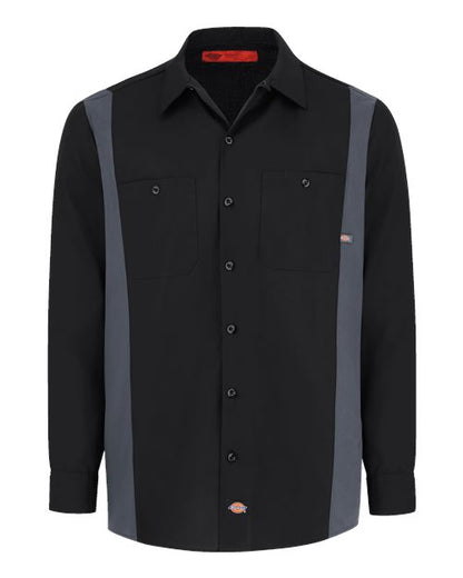 Dickies Men's Tall Industrial Colorblocked Long Sleeve Shirt 5524T