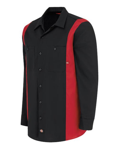 Dickies Men's Tall Industrial Colorblocked Long Sleeve Shirt 5524T
