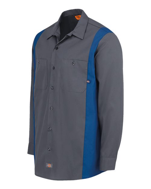 Dickies Men's Tall Industrial Colorblocked Long Sleeve Shirt 5524T