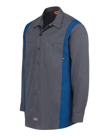 Dickies Men's Tall Industrial Colorblocked Long Sleeve Shirt 5524T