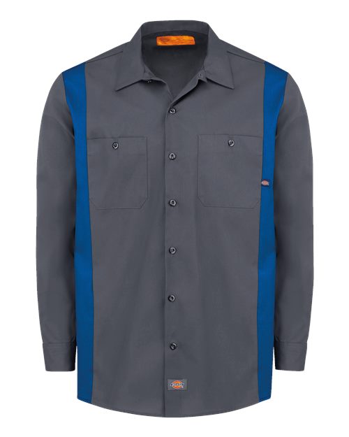 Dickies Men's Tall Industrial Colorblocked Long Sleeve Shirt 5524T