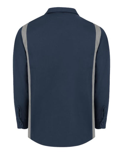 Dickies Men's Tall Industrial Colorblocked Long Sleeve Shirt 5524T
