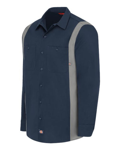 Dickies Men's Tall Industrial Colorblocked Long Sleeve Shirt 5524T