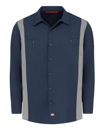 Dickies Men's Tall Industrial Colorblocked Long Sleeve Shirt 5524T