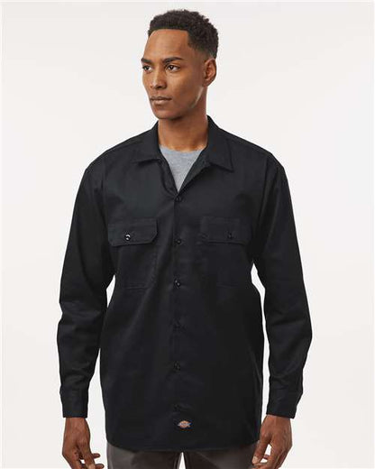 Dickies Men's Tall Long Sleeve Work Shirt 5574T
