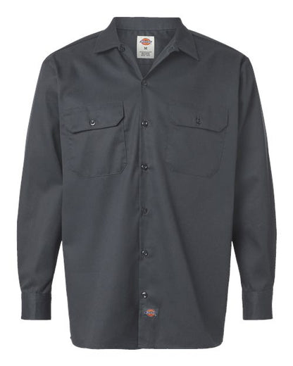 Dickies Men's Tall Long Sleeve Work Shirt 5574T