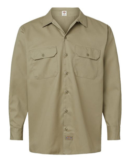 Dickies Men's Tall Long Sleeve Work Shirt 5574T