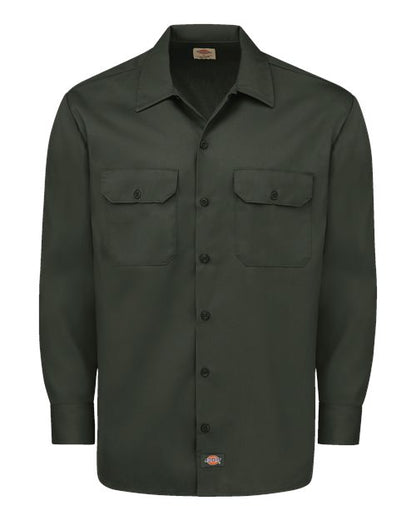 Dickies Men's Tall Long Sleeve Work Shirt 5574T