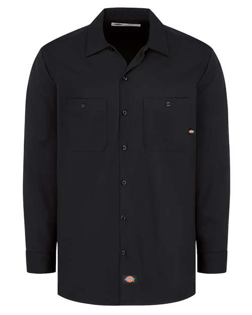 Dickies Men's Tall Industrial Cotton Long Sleeve Work Shirt L307T