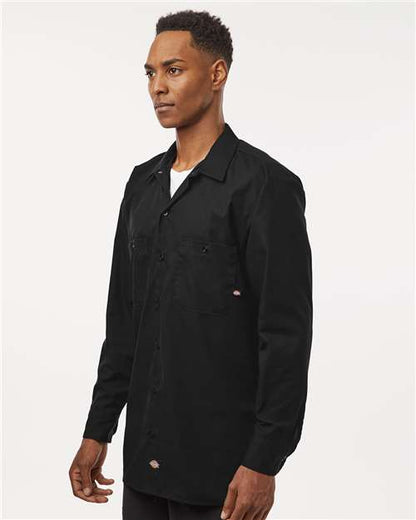 Dickies Men's Tall Industrial Long Sleeve Work Shirt L535T