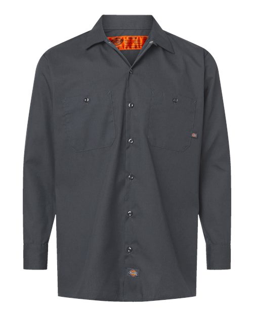 Dickies Men's Tall Industrial Long Sleeve Work Shirt L535T