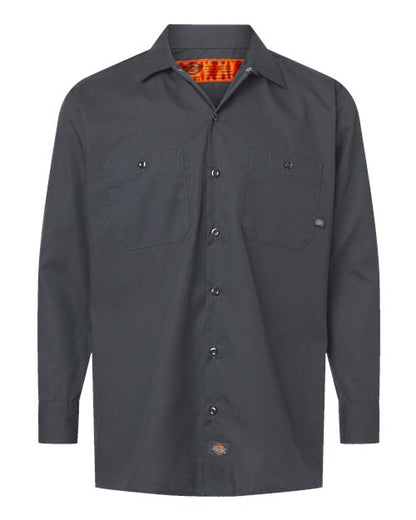 Dickies Men's Tall Industrial Long Sleeve Work Shirt L535T