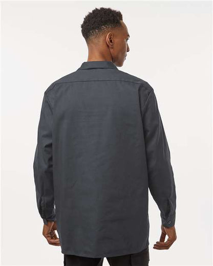 Dickies Men's Tall Industrial Long Sleeve Work Shirt L535T