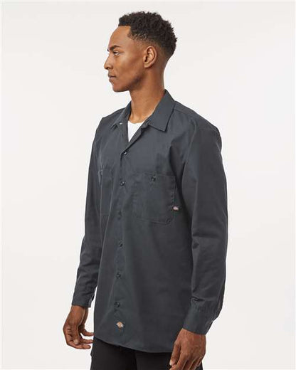 Dickies Men's Tall Industrial Long Sleeve Work Shirt L535T