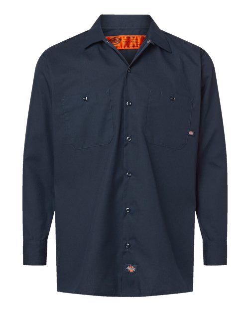 Dickies Men's Tall Industrial Long Sleeve Work Shirt L535T